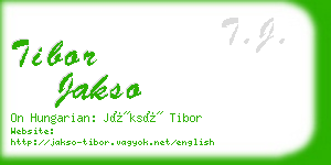tibor jakso business card